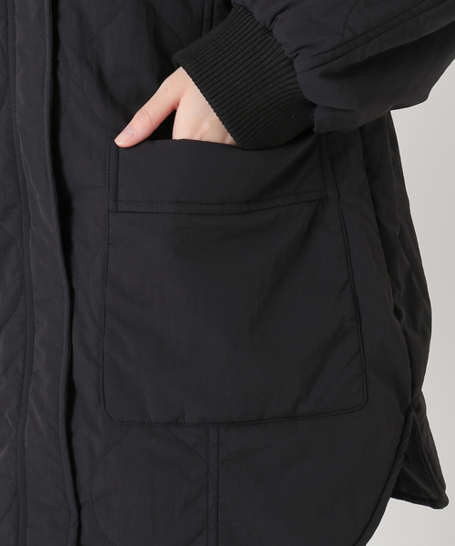 B.C STOCK（ベーセーストック）の「《追加3》【WEB+一部店舗限定】保温 / リブ付き中綿ブルゾン（その他アウター・レディース・ブラック/カーキ/アイボリー・FREE）」の10枚目の写真