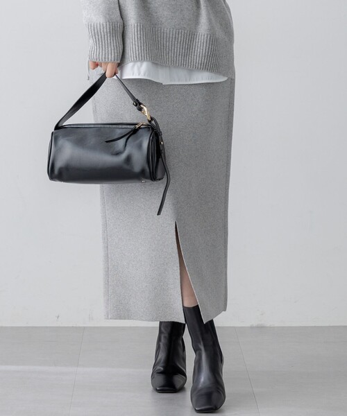 セール】カシミヤブレンド Iライン ニットスカート（スカート）｜23区