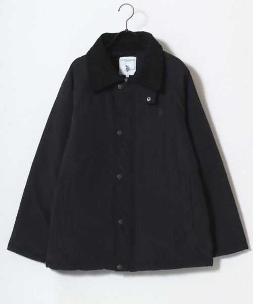 U.S. POLO ASSN.（ユーエスポロアッスン）の「U.S. POLO ASSN./ユーエスポロアッスン 別注 Hunting Jacket/オーバーサイズ ナイロン 襟コーデュロイ ハンティングジャケット/ブルゾン/レディース メンズ（ブルゾン・メンズ・ブラック/ネイビー/カーキ・LL/L/M）」の7枚目の写真