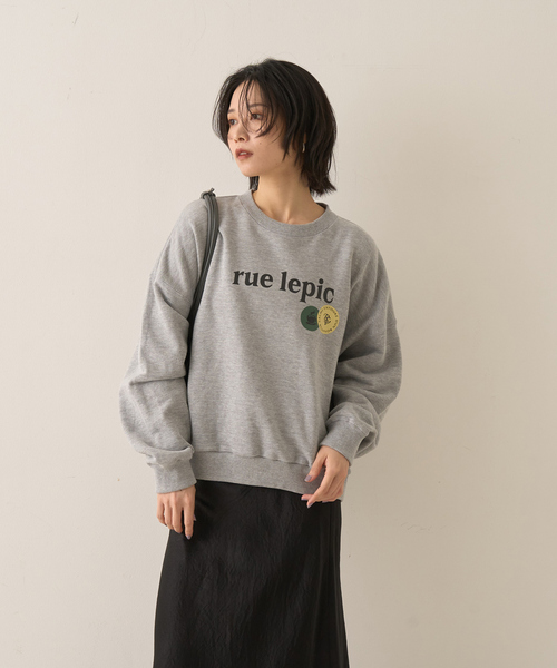 ABAHOUSE（アバハウス）の「CAFE graphic ロゴプリント スウェット オーバーサイズ / ユニセックス / LE TRIO ABAHOUSE（スウェット・メンズ・グレー/ホワイト・46/48/44）」の9枚目の写真