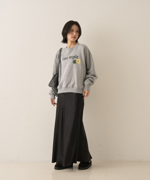 ABAHOUSE（アバハウス）の「CAFE graphic ロゴプリント スウェット オーバーサイズ / ユニセックス / LE TRIO ABAHOUSE（スウェット・メンズ・グレー/ホワイト・46/48/44）」の10枚目の写真
