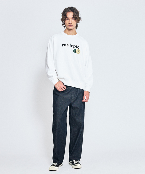 ABAHOUSE（アバハウス）の「CAFE graphic ロゴプリント スウェット オーバーサイズ / ユニセックス / LE TRIO ABAHOUSE（スウェット・メンズ・グレー/ホワイト・46/48/44）」の12枚目の写真