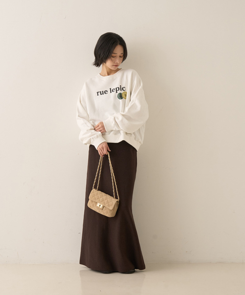ABAHOUSE（アバハウス）の「CAFE graphic ロゴプリント スウェット オーバーサイズ / ユニセックス / LE TRIO ABAHOUSE（スウェット・メンズ・グレー/ホワイト・46/48/44）」の13枚目の写真