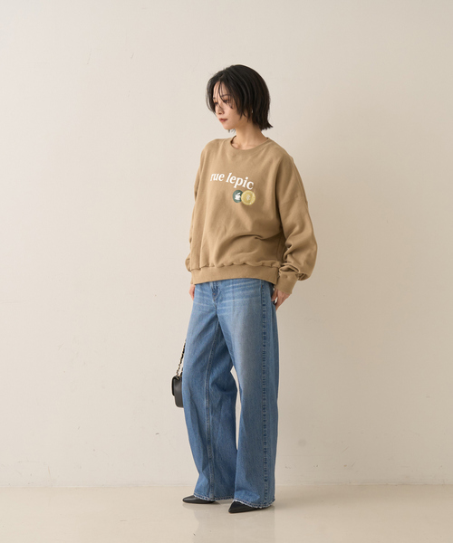 ABAHOUSE（アバハウス）の「CAFE graphic ロゴプリント スウェット オーバーサイズ / ユニセックス / LE TRIO ABAHOUSE（スウェット・メンズ・グレー/ホワイト・46/48/44）」の15枚目の写真