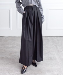 CLEAR BASIC | タックデザインワイドパンツ[オフィスカジュアル 着回し抜群 大人]≪AW新作≫(その他パンツ)