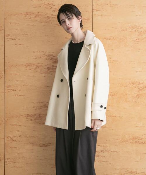 ★新品【URBAN RESEARCH】スーパー100メルトンPコート スーパー100メルトンPコート（ピーコート）｜URBAN RESEARCH