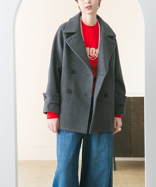 ★新品【URBAN RESEARCH】スーパー100メルトンPコート スーパー100メルトンPコート（ピーコート）｜URBAN RESEARCH