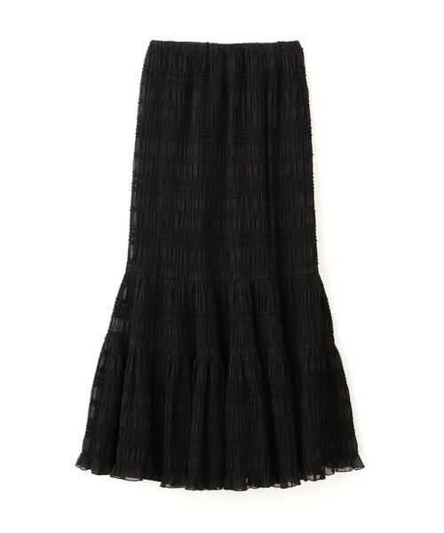 PROPORTION BODY DRESSING（プロポーションボディドレッシング）の「【青島心さん着用】シャーリング切り替えスカート / 1215220006（スカート・レディース・ホワイト系その他/ブラック・P/S/MEDIUM）」の14枚目の写真