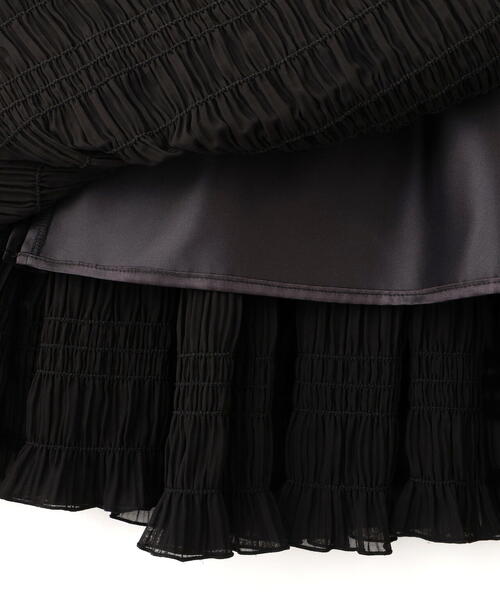 PROPORTION BODY DRESSING（プロポーションボディドレッシング）の「【青島心さん着用】シャーリング切り替えスカート / 1215220006（スカート・レディース・ホワイト系その他/ブラック・P/S/MEDIUM）」の22枚目の写真