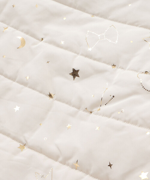 SLAP SLIP BABY（スラップスリップベビー）の「【お揃い】総柄胸刺しゅう裏フリースタフタバギーオールベビー(50~80cm)（その他ベビーウェア・キッズ・オフホワイト/ブルー・FREE）」の16枚目の写真