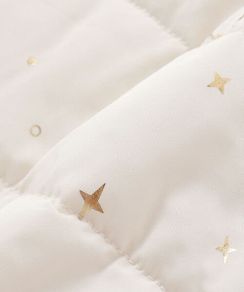 SLAP SLIP BABY（スラップスリップベビー）の「【お揃い】総柄胸刺しゅう裏フリースタフタバギーオールベビー(50~80cm)（その他ベビーウェア・キッズ・オフホワイト/ブルー・FREE）」の17枚目の写真