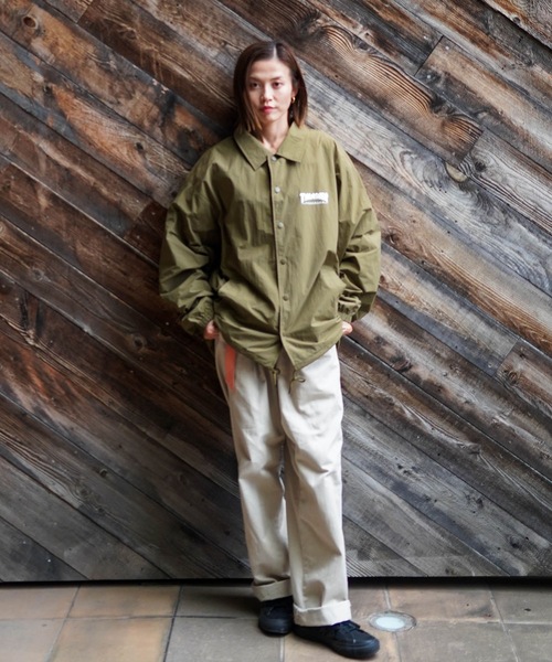 NYLON COACH JACKET/THRASHER スラッシャーナイロン コーチジャケット