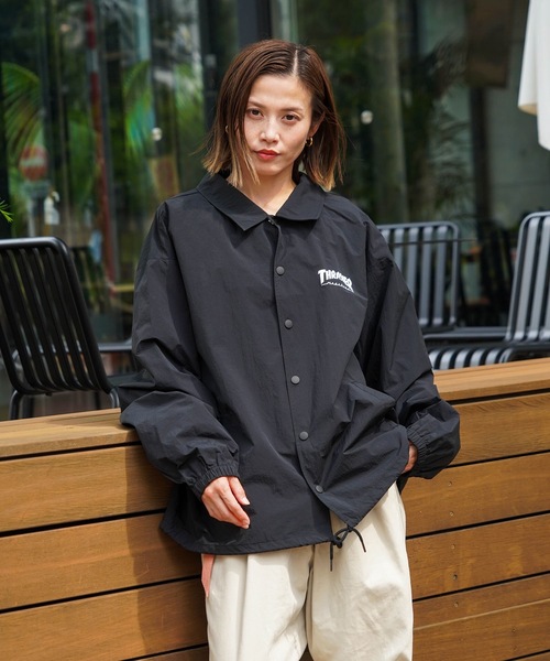 90s USA製 THRASHER コーチ ジャケット スラッシャー NYLON COACH JACKET/THRASHER スラッシャーナイロン コーチジャケット