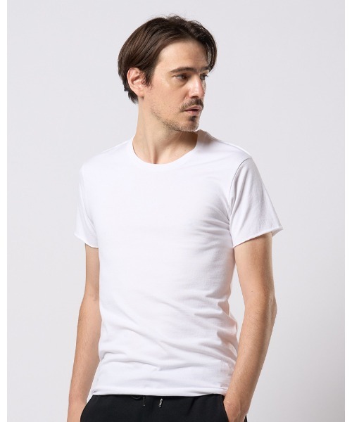 wjk（ダヴルジェイケイ）の「cut-off crew-neck S/S（Tシャツ/カットソー・メンズ・ホワイト/ブラック・X-LARGE/LARGE/MEDIUM/SMALL）」の16枚目の写真