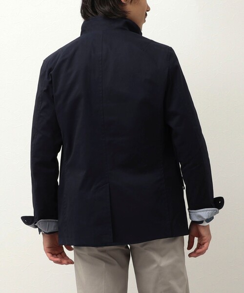 NOLLEY'S LIGHT（ノーリーズライト）の「《ビジカジ対応》スタンドブルゾン（ブルゾン・メンズ・ベージュ/ネイビー/オリーブ・S/M/L/XL）」の11枚目の写真