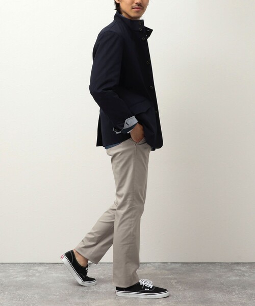 NOLLEY'S LIGHT（ノーリーズライト）の「《ビジカジ対応》スタンドブルゾン（ブルゾン・メンズ・ベージュ/ネイビー/オリーブ・S/M/L/XL）」の8枚目の写真