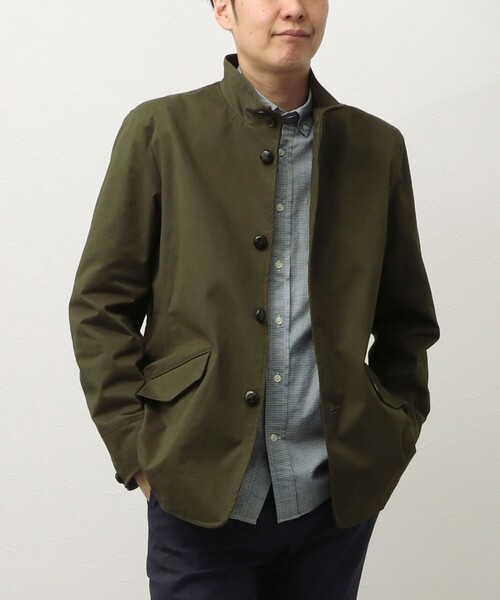 NOLLEY'S LIGHT（ノーリーズライト）の「《ビジカジ対応》スタンドブルゾン（ブルゾン・メンズ・ベージュ/ネイビー/オリーブ・S/M/L/XL）」の16枚目の写真