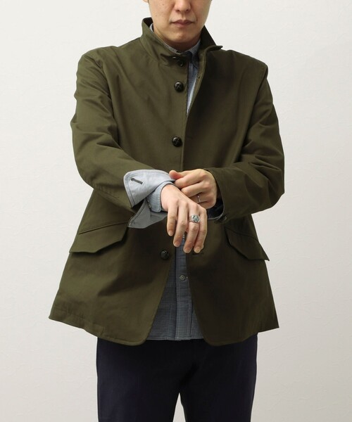 NOLLEY'S LIGHT（ノーリーズライト）の「《ビジカジ対応》スタンドブルゾン（ブルゾン・メンズ・ベージュ/ネイビー/オリーブ・S/M/L/XL）」の15枚目の写真