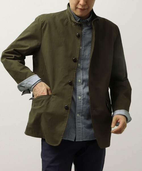 NOLLEY'S LIGHT（ノーリーズライト）の「《ビジカジ対応》スタンドブルゾン（ブルゾン・メンズ・ベージュ/ネイビー/オリーブ・S/M/L/XL）」の20枚目の写真