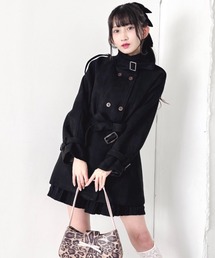 ウエストベルトミドルコート