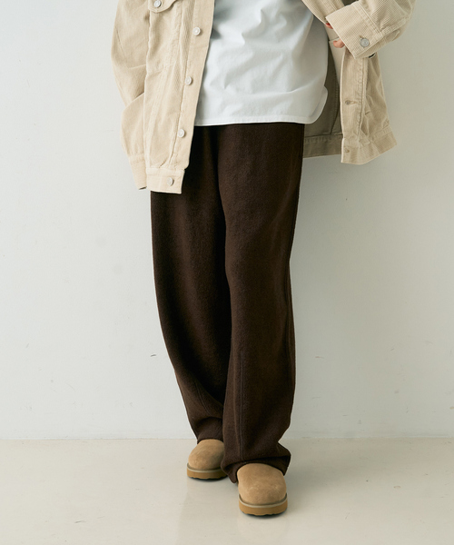 Rouge vif(ルージュヴィフ)の「ウール起毛ジャージーカーブパンツ(その他パンツ・レディース・ブラウン/アイボリー・36/38)」の10枚目の写真