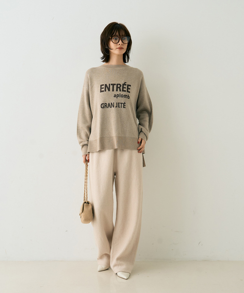 Rouge vif(ルージュヴィフ)の「ウール起毛ジャージーカーブパンツ(その他パンツ・レディース・ブラウン/アイボリー・36/38)」の16枚目の写真