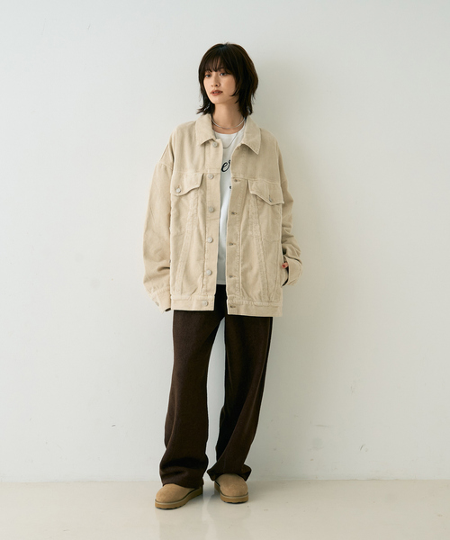 Rouge vif(ルージュヴィフ)の「ウール起毛ジャージーカーブパンツ(その他パンツ・レディース・ブラウン/アイボリー・36/38)」の17枚目の写真