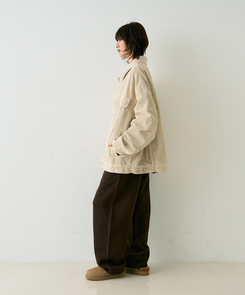 Rouge vif(ルージュヴィフ)の「ウール起毛ジャージーカーブパンツ(その他パンツ・レディース・ブラウン/アイボリー・36/38)」の19枚目の写真