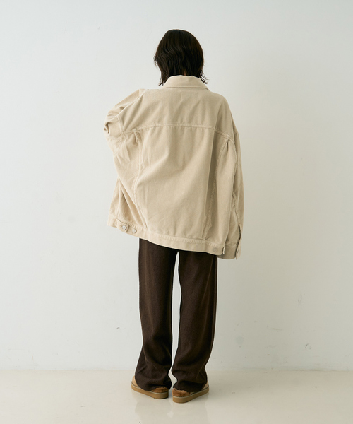 Rouge vif(ルージュヴィフ)の「ウール起毛ジャージーカーブパンツ(その他パンツ・レディース・ブラウン/アイボリー・36/38)」の20枚目の写真