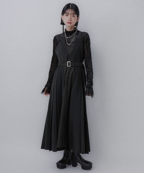 セール】ジャガードキリカエジャンスカ(HARE)（ジャンパースカート