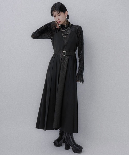 セール】ジャガードキリカエジャンスカ(HARE)（ジャンパースカート