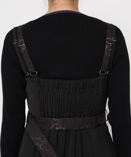 HARE（ハレ）の「ジャガードキリカエジャンスカ(HARE)（ジャンパースカート・レディース・ブルー/ブラック・FREE）」の21枚目の写真