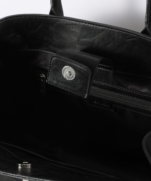 JEANASIS（ジーナシス）の「メタルミューズトートBAG/601799（ショルダーバッグ・レディース・ブラック/ブラウン・FREE）」の5枚目の写真