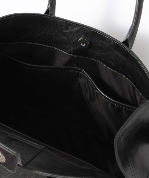 JEANASIS（ジーナシス）の「メタルミューズトートBAG/601799（ショルダーバッグ・レディース・ブラック/ブラウン・FREE）」の8枚目の写真