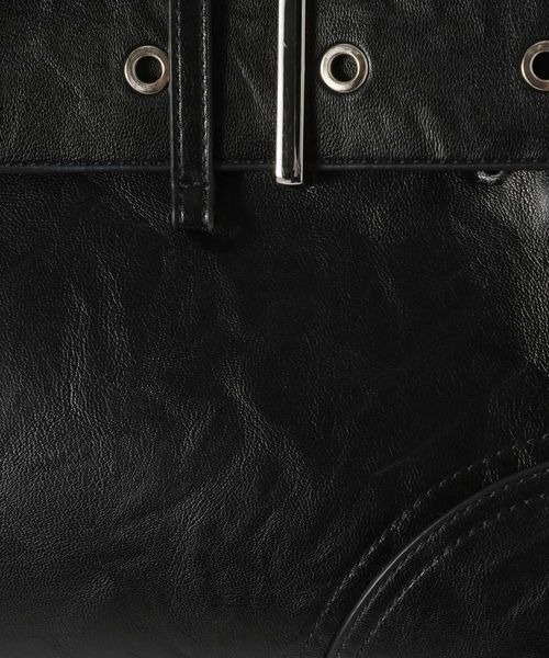 JEANASIS（ジーナシス）の「メタルミューズトートBAG/601799（ショルダーバッグ・レディース・ブラック/ブラウン・FREE）」の9枚目の写真