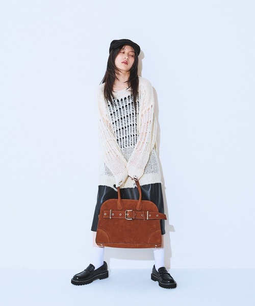 JEANASIS（ジーナシス）の「メタルミューズトートBAG/601799（ショルダーバッグ・レディース・ブラック/ブラウン・FREE）」の13枚目の写真