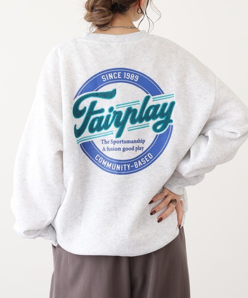 FUNALIVE(ファンアライブ)の「BF2 select アメカジスウェットクルーワイドシルエット裏起毛(スウェット・メンズ・ブラック/ホワイト系/杢グレー/スモーキーグリーン系/ホワイト系1/グリーン系1/ネイビー系1/ブラック系1/ホワイト/グレー系1/ブラウン/グリーン系2/ブラック系3/ブラック系その他/ホワイト系3/ブラック系4/ブラック系2/ネイビー系2/ホワイト系2/スモークピンク/ブラック系その他2/グレー系2/グレー系3/ブラック系5/ブラック系その他3/ホワイト系5/ダークグリーン系1/ブラック系その他4/ホワイト系6/ホワイト系4/ネイビー系3/ネイビー系4・LL/L/M)」の6枚目の写真