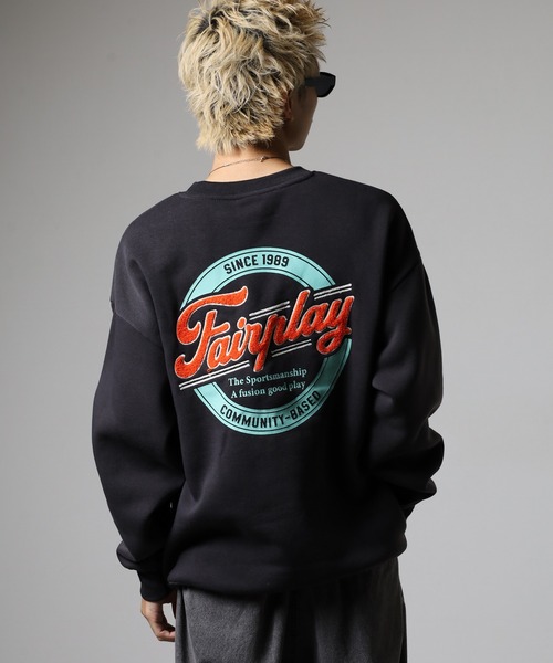 FUNALIVE(ファンアライブ)の「BF2 select アメカジスウェットクルーワイドシルエット裏起毛(スウェット・メンズ・ブラック/ホワイト系/杢グレー/スモーキーグリーン系/ホワイト系1/グリーン系1/ネイビー系1/ブラック系1/ホワイト/グレー系1/ブラウン/グリーン系2/ブラック系3/ブラック系その他/ホワイト系3/ブラック系4/ブラック系2/ネイビー系2/ホワイト系2/スモークピンク/ブラック系その他2/グレー系2/グレー系3/ブラック系5/ブラック系その他3/ホワイト系5/ダークグリーン系1/ブラック系その他4/ホワイト系6/ホワイト系4/ネイビー系3/ネイビー系4・LL/L/M)」の17枚目の写真