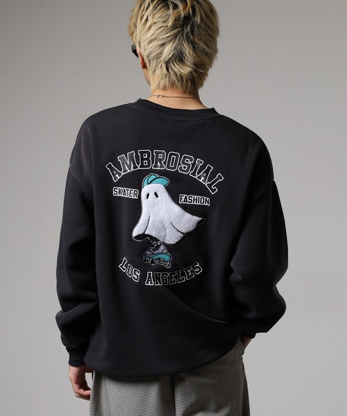 FUNALIVE(ファンアライブ)の「BF2 select アメカジスウェットクルーワイドシルエット裏起毛(スウェット・メンズ・ブラック/ホワイト系/杢グレー/スモーキーグリーン系/ホワイト系1/グリーン系1/ネイビー系1/ブラック系1/ホワイト/グレー系1/ブラウン/グリーン系2/ブラック系3/ブラック系その他/ホワイト系3/ブラック系4/ブラック系2/ネイビー系2/ホワイト系2/スモークピンク/ブラック系その他2/グレー系2/グレー系3/ブラック系5/ブラック系その他3/ホワイト系5/ダークグリーン系1/ブラック系その他4/ホワイト系6/ホワイト系4/ネイビー系3/ネイビー系4・LL/L/M)」の19枚目の写真