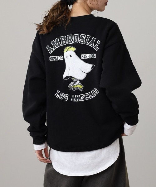 FUNALIVE(ファンアライブ)の「BF2 select アメカジスウェットクルーワイドシルエット裏起毛(スウェット・メンズ・ブラック/ホワイト系/杢グレー/スモーキーグリーン系/ホワイト系1/グリーン系1/ネイビー系1/ブラック系1/ホワイト/グレー系1/ブラウン/グリーン系2/ブラック系3/ブラック系その他/ホワイト系3/ブラック系4/ブラック系2/ネイビー系2/ホワイト系2/スモークピンク/ブラック系その他2/グレー系2/グレー系3/ブラック系5/ブラック系その他3/ホワイト系5/ダークグリーン系1/ブラック系その他4/ホワイト系6/ホワイト系4/ネイビー系3/ネイビー系4・LL/L/M)」の13枚目の写真