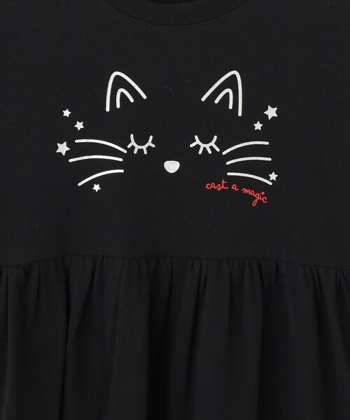 SHOO・LA・RUE(シューラルー)の「【100-150cm】アニマルプリントワンピース(ワンピース・キッズ・パープル/ブラック・10/11/12/13/14/15 )」の10枚目の写真