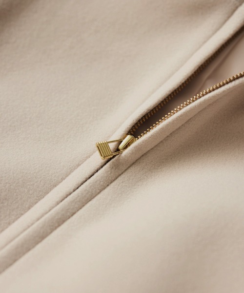 ROPE' PICNIC（ロペピクニック）の「【新色追加】ジャージーメルトンシリーズ ジップアップフーデッドコート/無地・チェック/リンクコーデ（その他アウター・レディース・ブラック系その他/ダークブラウン/ベージュ/ブラウン/チャコールグレー/ブラック/ライトグレー・FREE）」の12枚目の写真