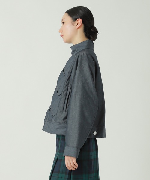 ZUCCa（ズッカ）の「チューブデニム / ブルゾン / S（ブルゾン・レディース・ブラック/ネイビー・M size）」の4枚目の写真
