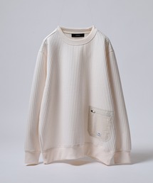 OMNES（オムネス）の「ラインキルトポケット付きプルオーバー長袖（Tシャツ/カットソー・メンズ）」