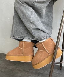 EMU Australia（エミューオーストラリア）の「[EMU Australia/エミュ オーストラリア] 厚底 ショート ムートンブーツ（ブーツ）」