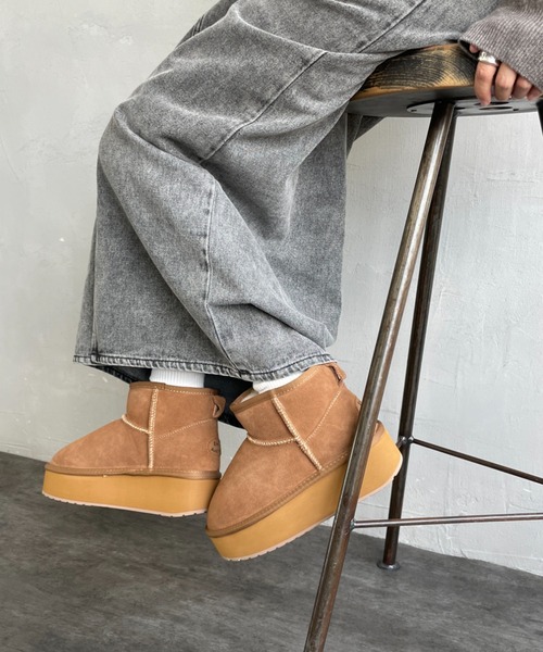 EMU Australia/エミュ オーストラリア] 厚底 ショート ムートンブーツ