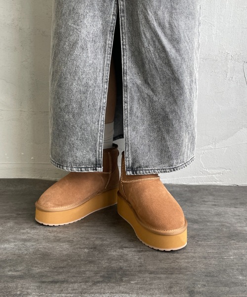 EMU Australia/エミュ オーストラリア] 厚底 ショート ムートンブーツ