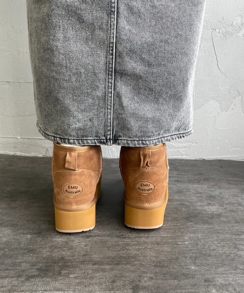 EMU Australia/エミュ オーストラリア] 厚底 ショート ムートンブーツ