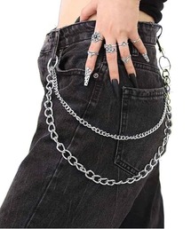 WARAIJOGO（ワライジョウゴ）の「Y2K アメカジ ウォレットチェーン ユニセックス(BDS)（ウォレットチェーン）」