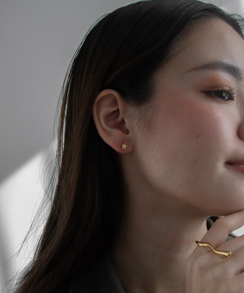 abaskdesign（アバスクデザイン）の「金属アレルギー対応　シンプルスターピアス（ピアス（両耳用）・レディース・ゴールド/シルバー・FREE）」の16枚目の写真